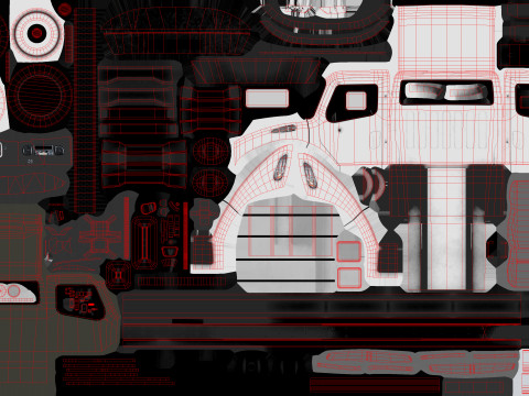 Podwozie ciężarówki --327-- Model 3D