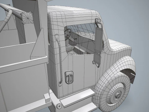 Dump Truck --330-- 3D Model