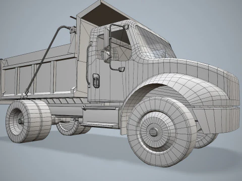 Dump Truck --330-- 3D Model