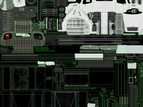 Dump Truck --330-- 3D Model