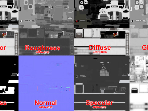 फ्रिज ट्रक--329-- 3D मॉडल
