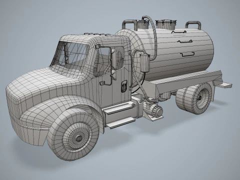Tanker Truck --328-- 3D Model