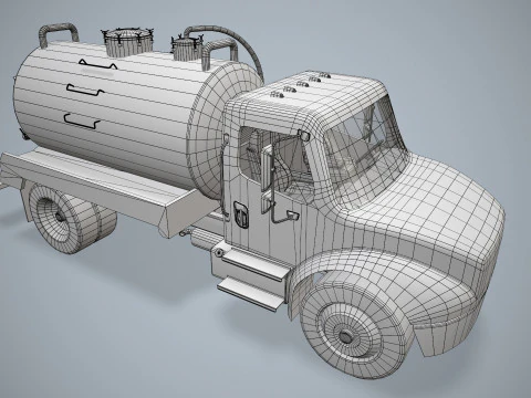 Tanker Truck --328-- 3D Model