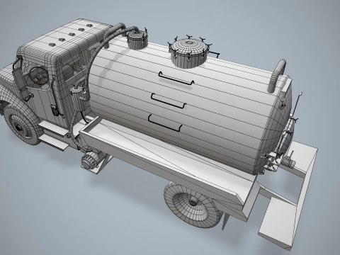 Tanker Truck --328-- 3D Model