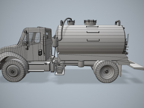 냉장고 트럭 --329-- 3D 모델