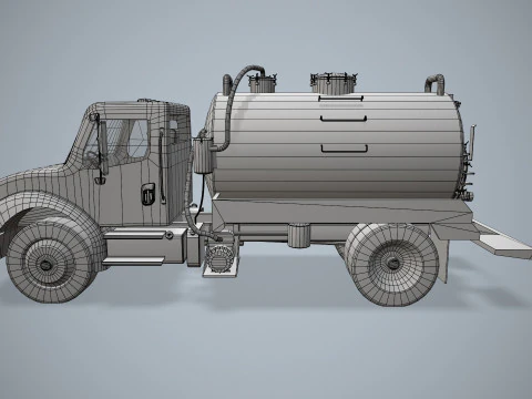 Tanker Truck --328-- 3D Model