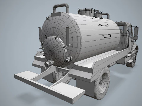 Tanker Truck --328-- 3D Model