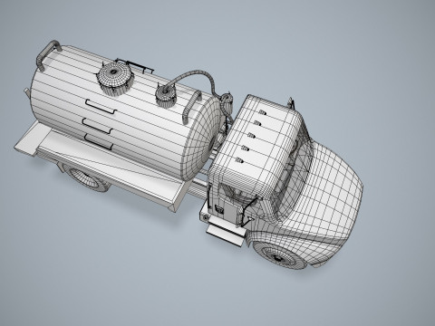 냉장고 트럭 --329-- 3D 모델