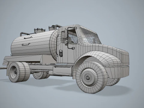 Tanker Truck --328-- 3D Model