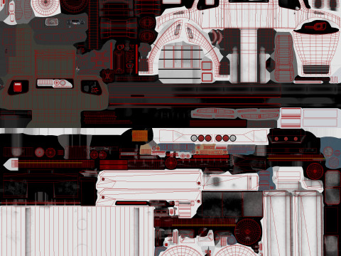 냉장고 트럭 --329-- 3D 모델