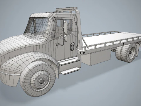 Tow Truck --331-- 3D Model