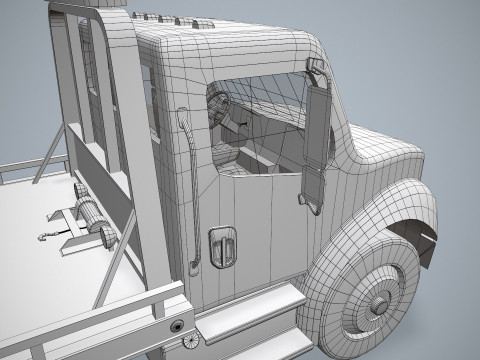 टो ट्रक--331-- 3D मॉडल