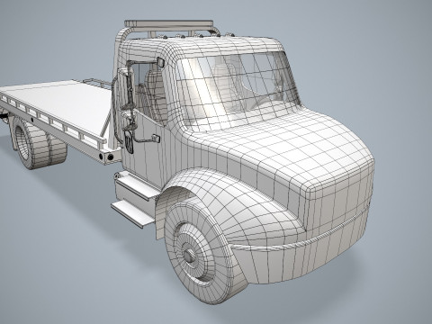 टो ट्रक--331-- 3D मॉडल