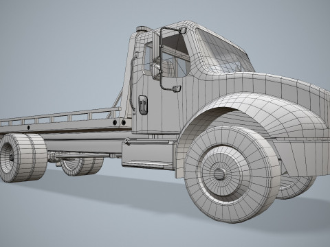 टो ट्रक--331-- 3D मॉडल
