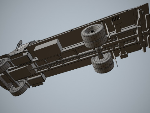 टो ट्रक--331-- 3D मॉडल