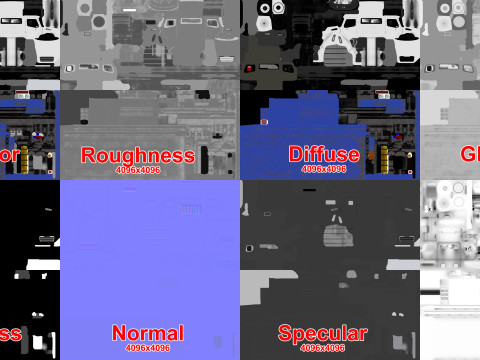 टो ट्रक--331-- 3D मॉडल