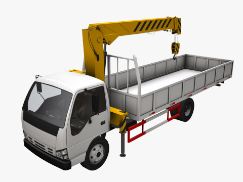 クレーン車 --332-- 3Dモデル