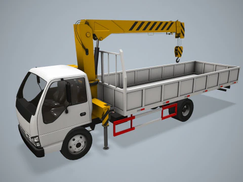 Crane Truck --332-- 3D Model