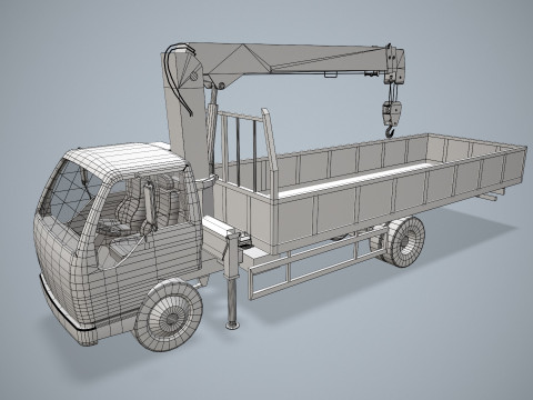 Автокран --332-- 3D Модель