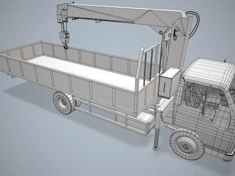 Автокран --332-- 3D Модель