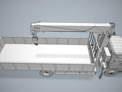 Автокран --332-- 3D Модель