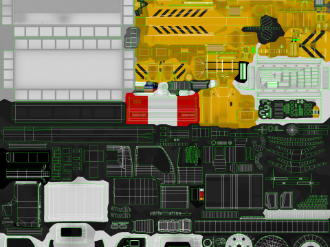 Автокран --332-- 3D Модель