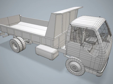 Dump Truck --333-- 3D Model