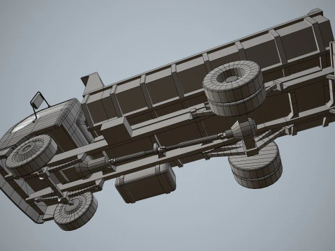 Dump Truck --333-- 3D Model