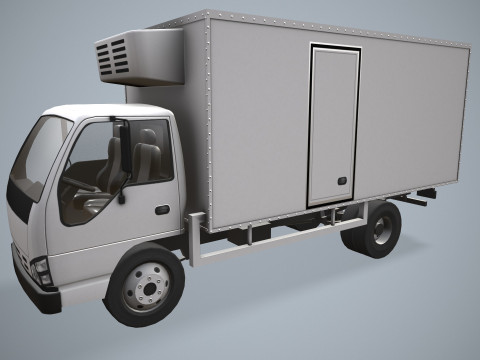 Грузовик-холодильник --334-- 3D Модель