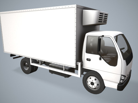 Грузовик-холодильник --334-- 3D Модель
