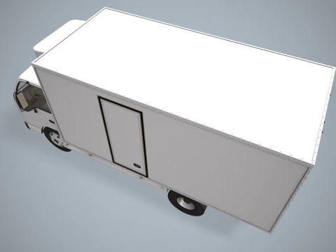 Fridge Truck --334-- 3D Model