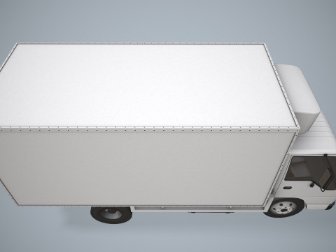 Грузовик-холодильник --334-- 3D Модель