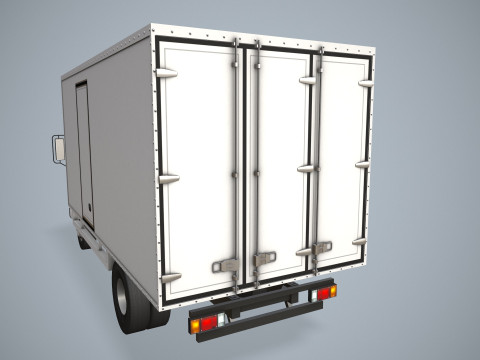 Грузовик-холодильник --334-- 3D Модель