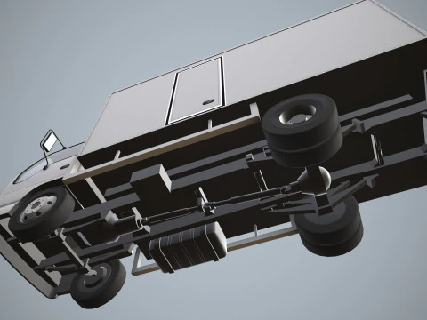 Fridge Truck --334-- 3D Model