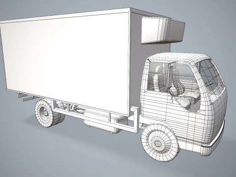 Fridge Truck --334-- 3D Model