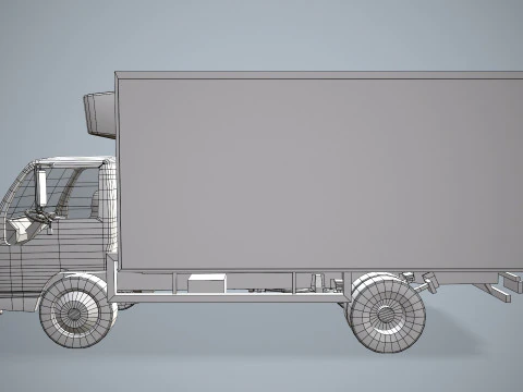 Fridge Truck --334-- 3D Model