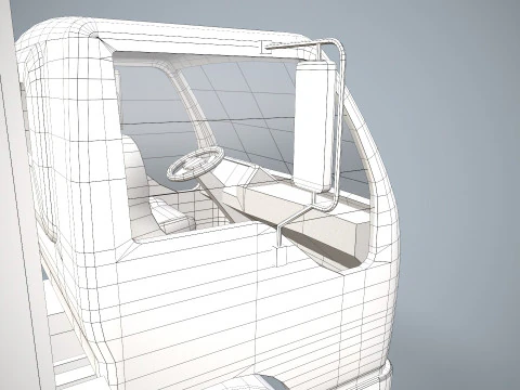 Fridge Truck --334-- 3D Model