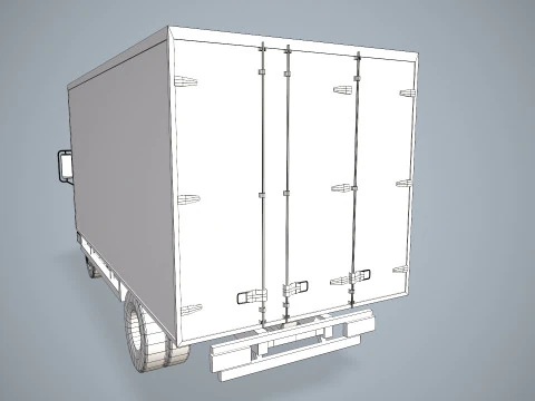 Fridge Truck --334-- 3D Model