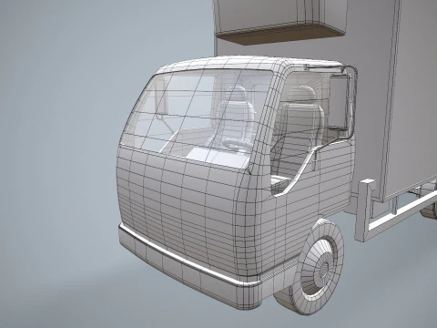 Fridge Truck --334-- 3D Model