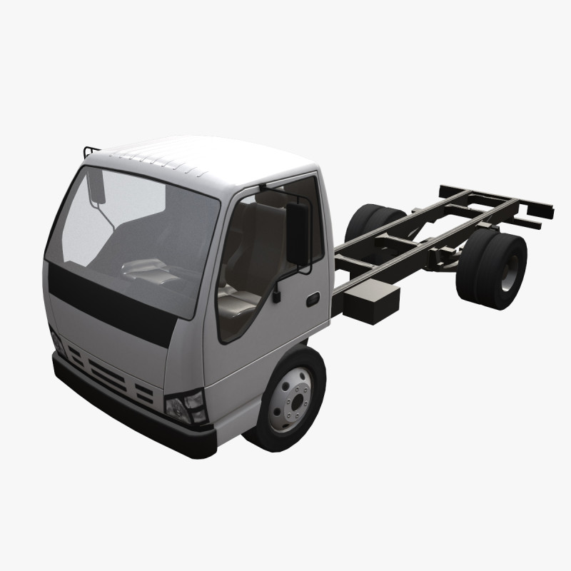 Шасі вантажівки --335-- 3D Модель .c4d .max .obj .3ds .fbx .stl .blend 