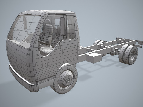 Шасі вантажівки --335-- 3D Модель