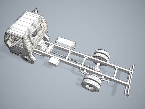 Шасі вантажівки --335-- 3D Модель