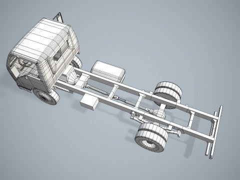 Vrachtwagenchassis --335-- 3D Model