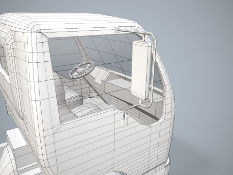 Шасі вантажівки --335-- 3D Модель