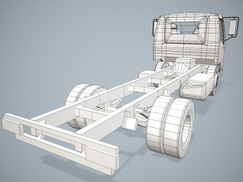 Шасі вантажівки --335-- 3D Модель