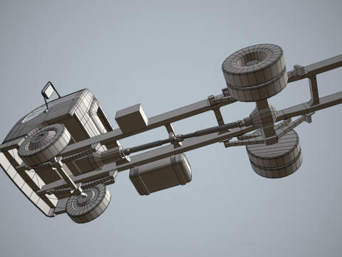 Шасі вантажівки --335-- 3D Модель