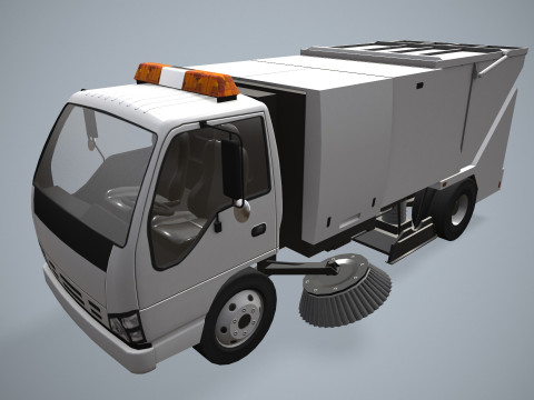 街路清掃車 --336-- 3Dモデル