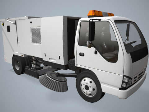 街路清掃車 --336-- 3Dモデル