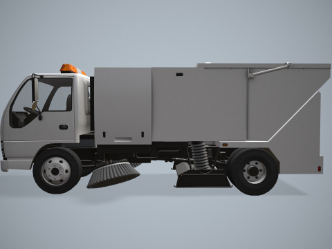 街路清掃車 --336-- 3Dモデル