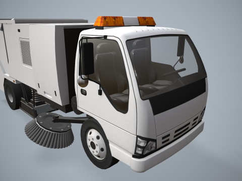 街路清掃車 --336-- 3Dモデル